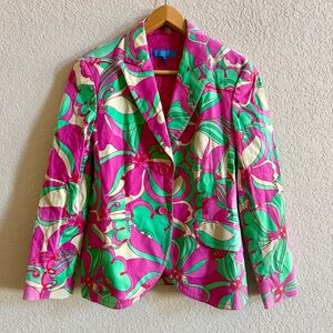 Escada Multicolor Floral Blazer